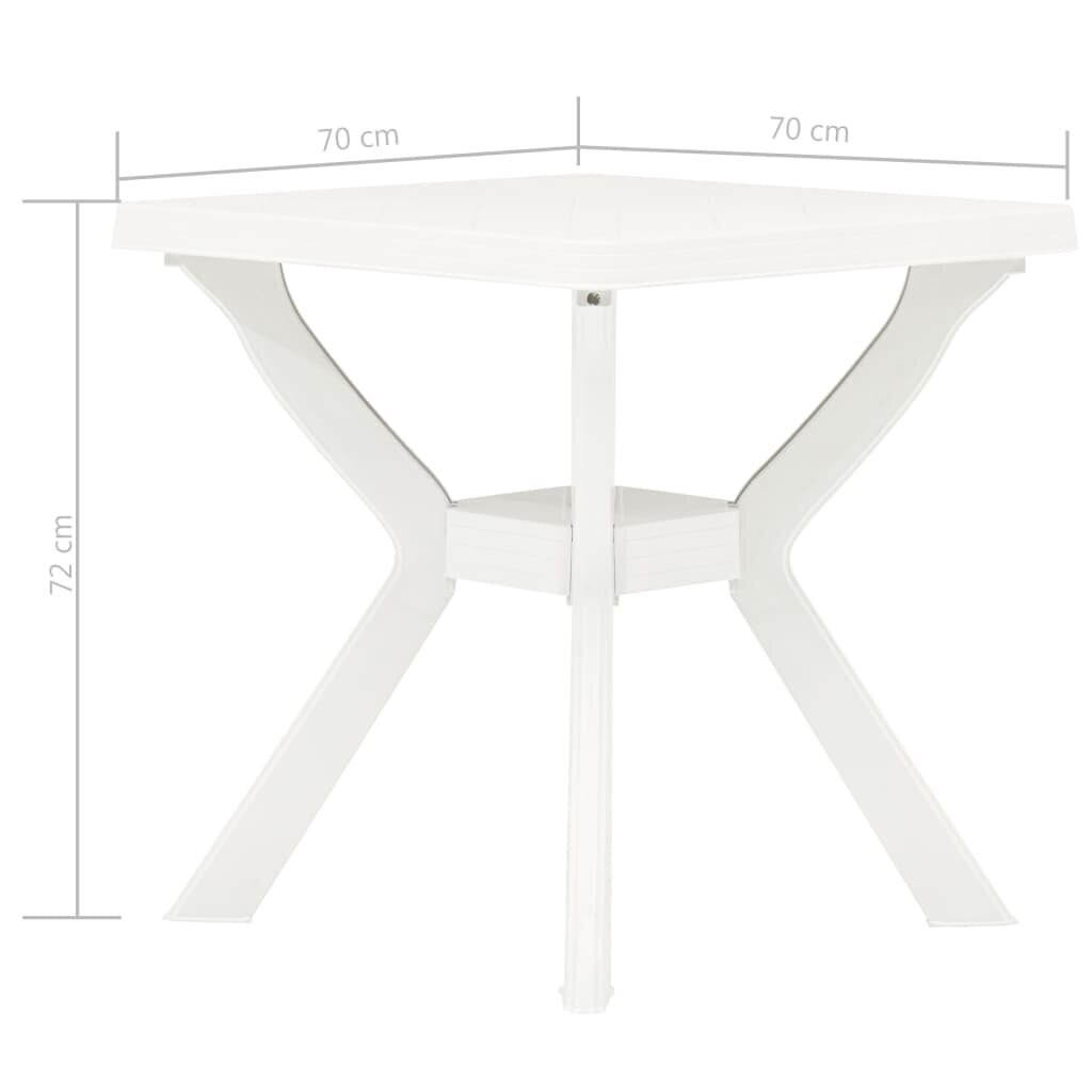 Bistro staliukas, baltas kaina ir informacija | Lauko stalai, staliukai | pigu.lt