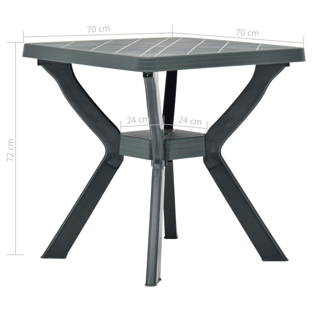 Bistro staliukas, žalias kaina ir informacija | Lauko stalai, staliukai | pigu.lt