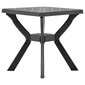 Bistro staliukas, juodas цена и информация | Lauko stalai, staliukai | pigu.lt