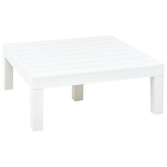Sodo staliukas, baltos spalvos, 78x78x31cm, plastikas kaina ir informacija | Lauko stalai, staliukai | pigu.lt