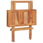 Sulankstomas bistro staliukas, 60x60x65cm, rudas kaina ir informacija | Lauko stalai, staliukai | pigu.lt