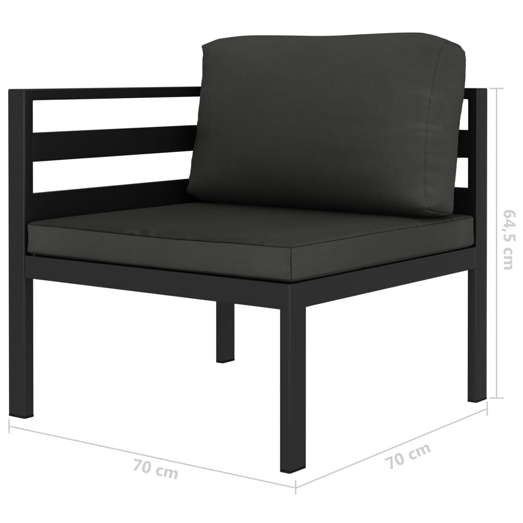 Modulinė kampinė sofa su pagalvėmis kaina ir informacija | Lauko kėdės, foteliai, pufai | pigu.lt