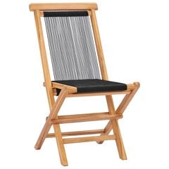 Sulankstomos sodo kėdės, 2vnt., rudos kaina ir informacija | Lauko kėdės, foteliai, pufai | pigu.lt