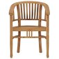 Lauko kėdės, 2 vnt., rudos kaina ir informacija | Lauko kėdės, foteliai, pufai | pigu.lt