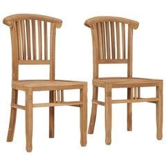 Sodo kėdės, 2vnt., rudos цена и информация | Садовые стулья, кресла, пуфы | pigu.lt
