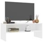Televizoriaus spintelė, 100x40x40 cm, balta kaina ir informacija | TV staliukai | pigu.lt