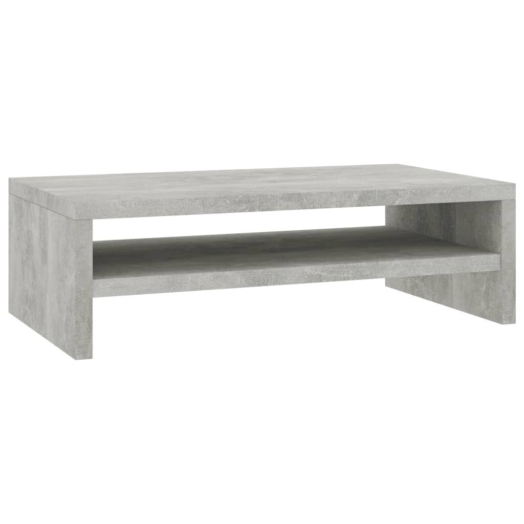 vidaXL Monitor Stand Concrete 42x24x13 цена и информация | Monitorių laikikliai | pigu.lt