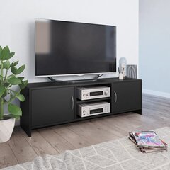 Televizoriaus spintelė, 120x30x37,5cm, juoda kaina ir informacija | TV staliukai | pigu.lt