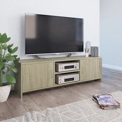 Televizoriaus spintelė, sonoma ąžuolo spalvos, 120x30x37,5cm, MDP kaina ir informacija | TV staliukai | pigu.lt