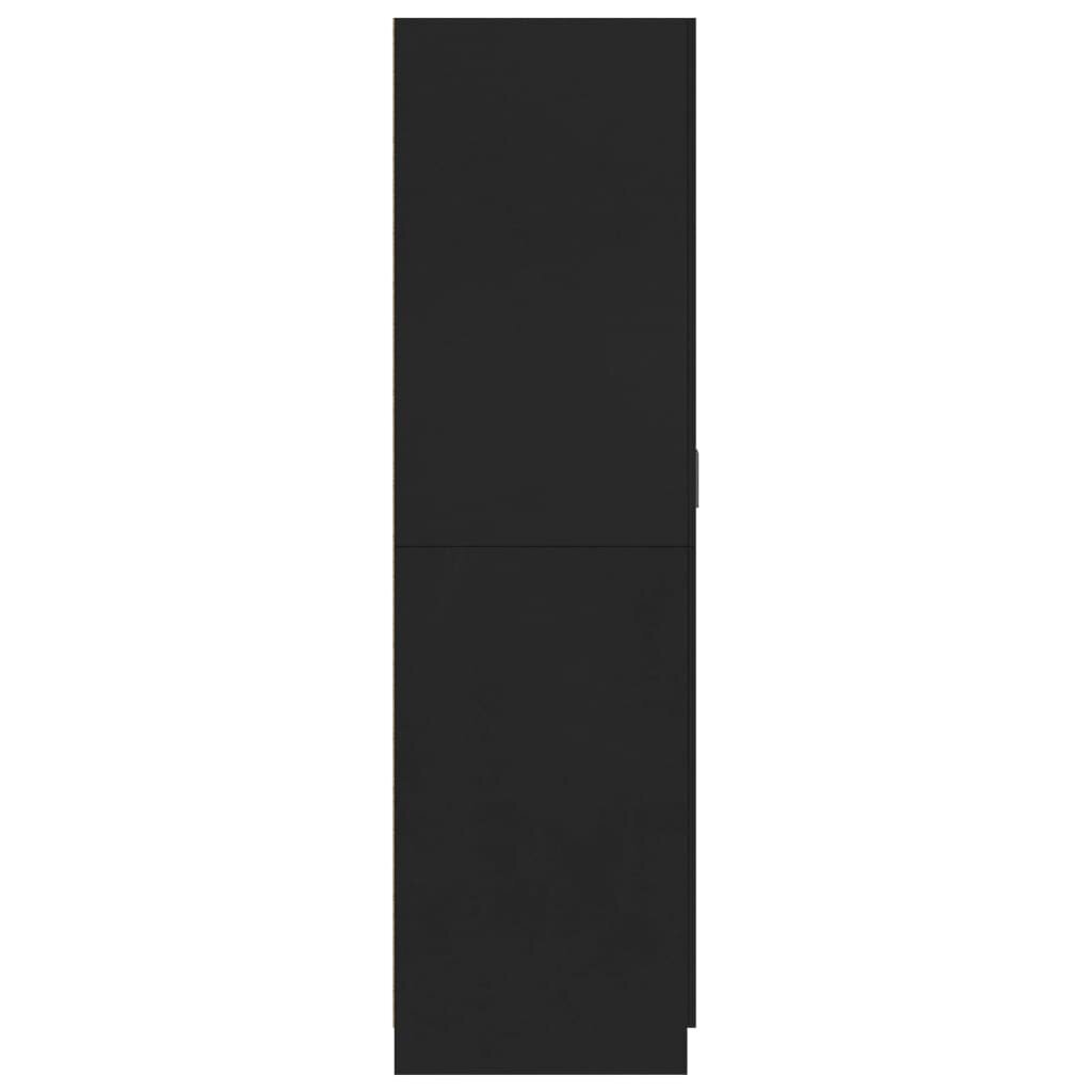 Drabužių spinta, 80x52x180cm, juoda цена и информация | Spintos | pigu.lt