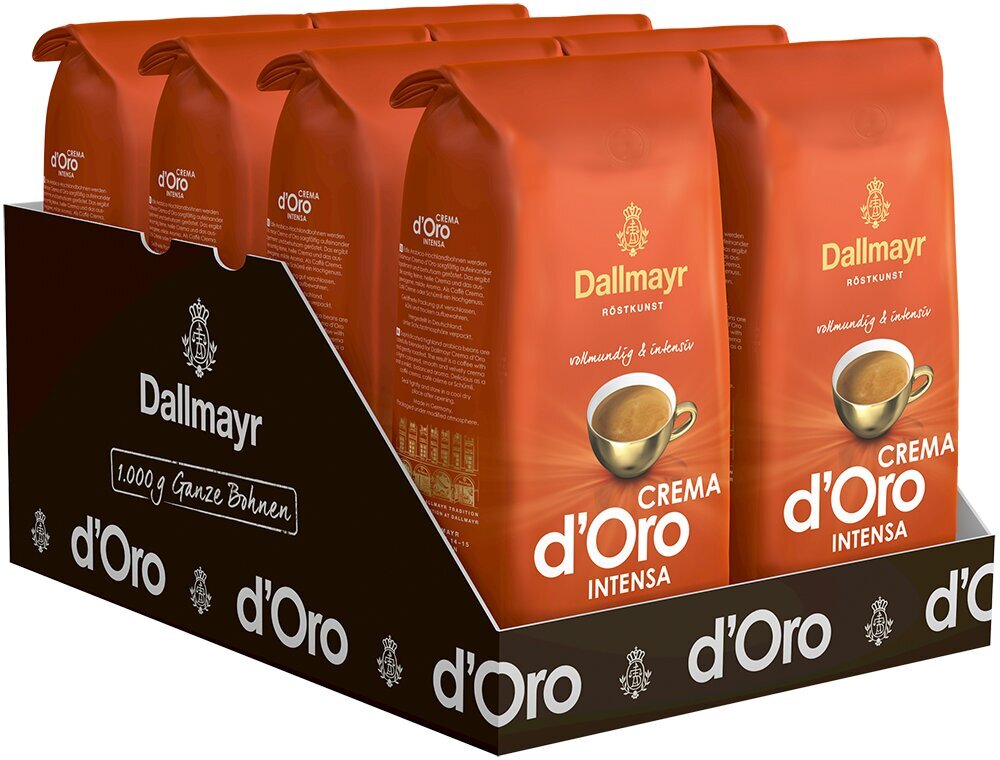 Dallmayr Crema d'Oro Intensa kavos pupelės, 1000g kaina ir informacija | Kava, kakava | pigu.lt