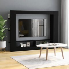 Televizoriaus spintelė, 152x22x113cm, juoda kaina ir informacija | TV staliukai | pigu.lt