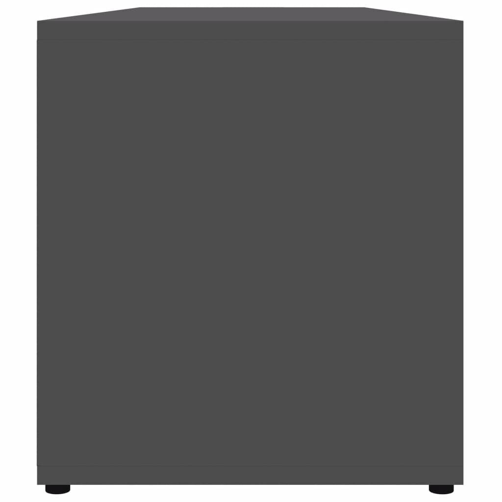Televizoriaus spintelė, 120x34x37 cm, pilkos spalvos kaina ir informacija | TV staliukai | pigu.lt