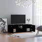 Televizoriaus spintelė, 120x34x37cm, juoda цена и информация | TV staliukai | pigu.lt