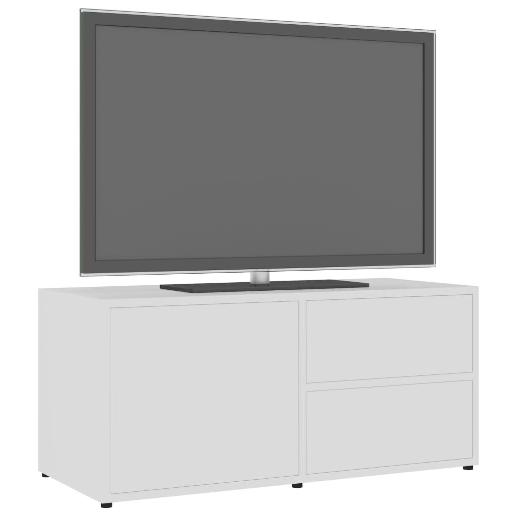 Televizoriaus spintelė, 80x34x36cm, balta kaina ir informacija | TV staliukai | pigu.lt