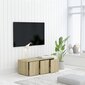 Televizoriaus spintelė, 80x34x30 cm, ruda цена и информация | TV staliukai | pigu.lt
