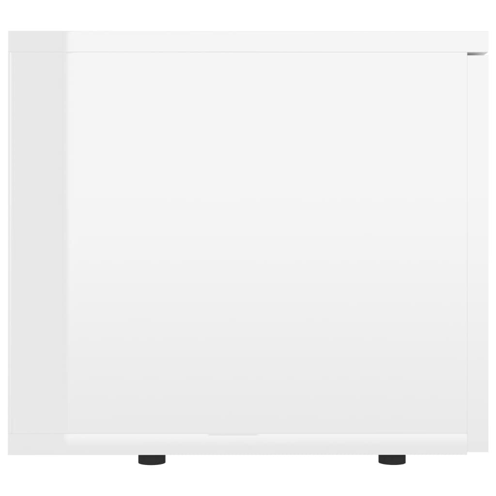 Televizoriaus spintelė, 80x34x30 cm, balta kaina ir informacija | TV staliukai | pigu.lt