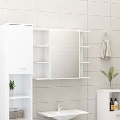 Vonios kambario spintelė,80x20,5x64cm, balta цена и информация | Шкафчики для ванной | pigu.lt