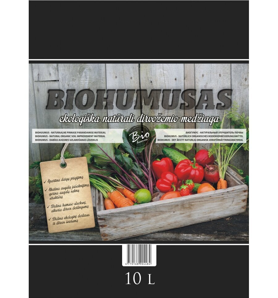 Biohumusas BS 10 l kaina ir informacija | Gruntas, žemė, durpės, kompostas | pigu.lt