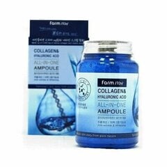 Ампульная сыворотка с гиалуроновой кислотой и коллагеном FARM STAY Collagen & Hyaluronic Acid All-in-One Ampoule, 250 мл цена и информация | Сыворотки для лица, масла | pigu.lt