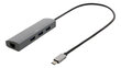 Šakotuvas Deltaco USBC-1294 USB-C, RJ45, 3xUSB-A 3.0 kaina ir informacija | Adapteriai, USB šakotuvai | pigu.lt