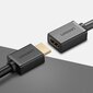 Ugreen HD107 10140, HDMI (female) - HDMI (male) cable adapter 4K 10,2 Gbps 340 Mhz audio ethernet 0,5 m black kaina ir informacija | Kabeliai ir laidai | pigu.lt