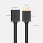 Ugreen HD107 10140, HDMI (female) - HDMI (male) cable adapter 4K 10,2 Gbps 340 Mhz audio ethernet 0,5 m black kaina ir informacija | Kabeliai ir laidai | pigu.lt