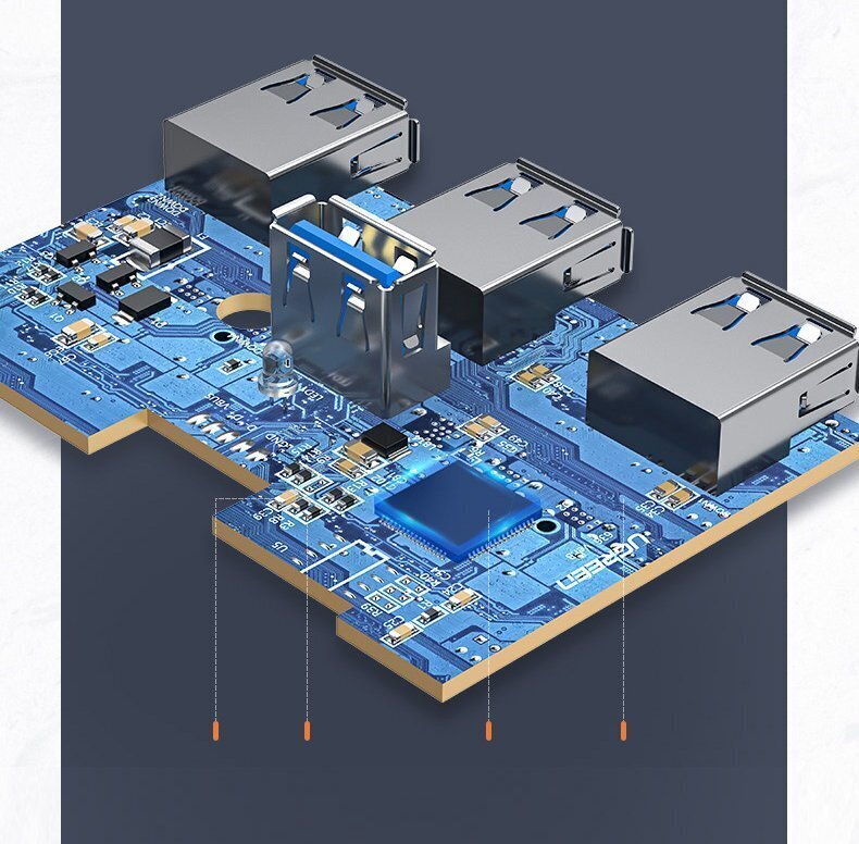 Ugreen 20291 kaina ir informacija | Adapteriai, USB šakotuvai | pigu.lt