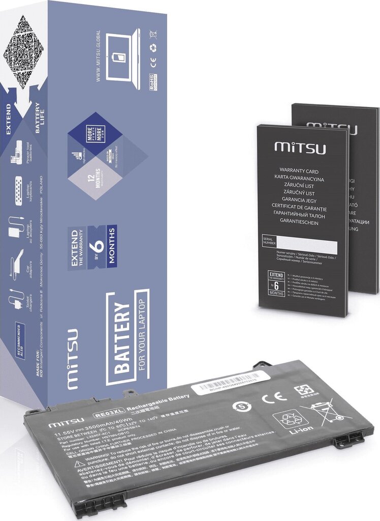 Mitsu HP-450G6 kaina ir informacija | Akumuliatoriai nešiojamiems kompiuteriams | pigu.lt