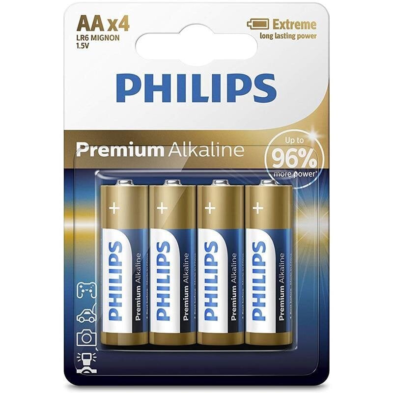 Philips LR6M4B/10 šarminiai elementai kaina ir informacija | Elementai | pigu.lt