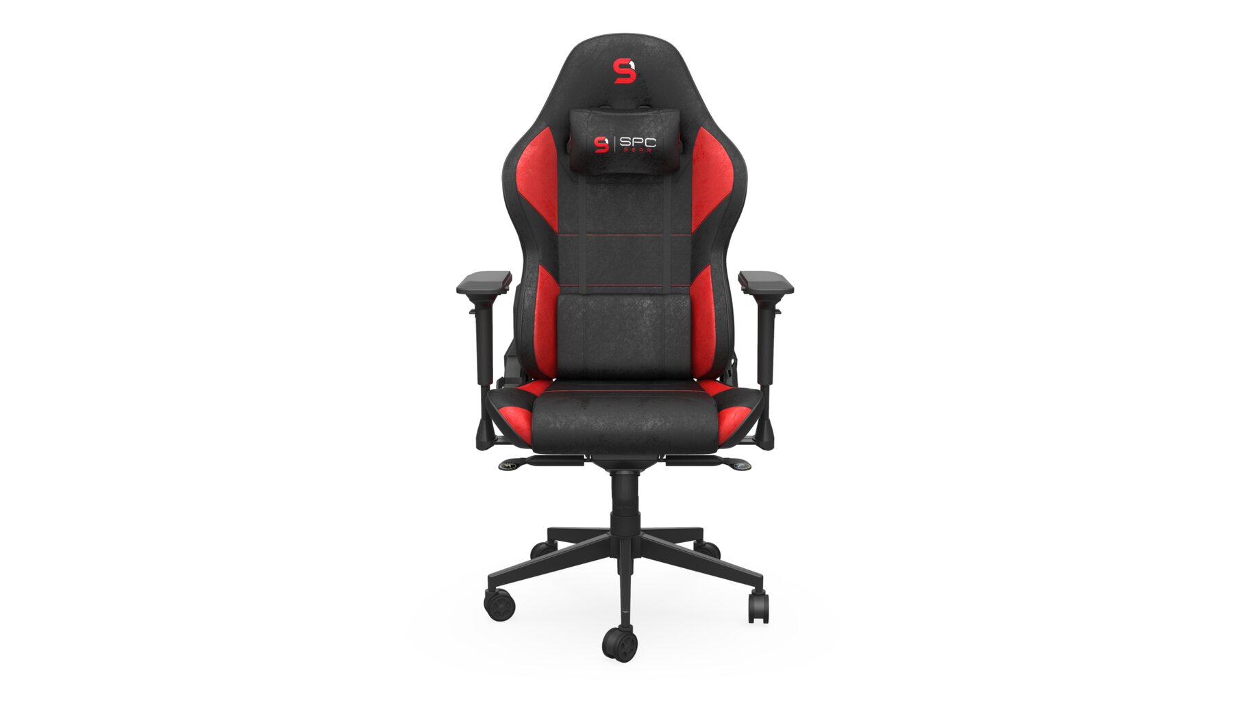 SPC Gear SR600 RD Gaming armchair Padded seat Black, Red цена и информация | Biuro kėdės | pigu.lt