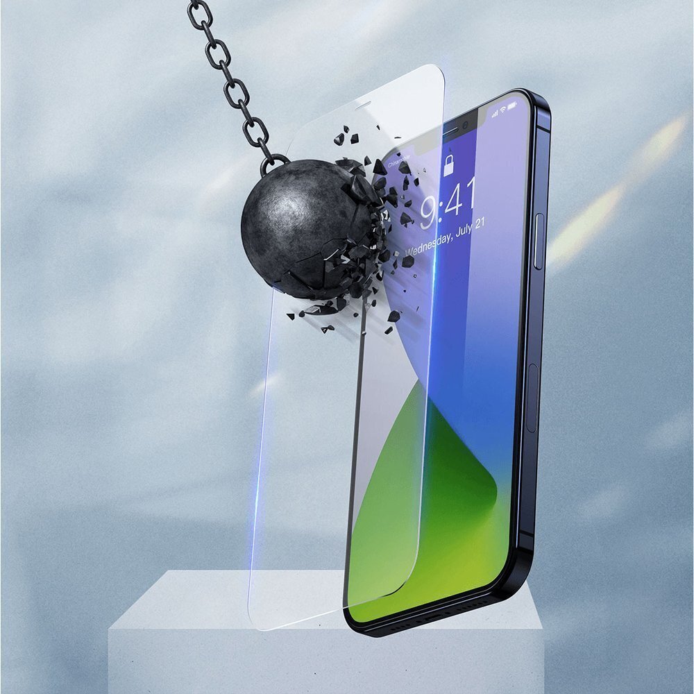 Baseus apsauginis stiklas, skirtas iPhone 12 Pro / iPhone 12 kaina ir informacija | Apsauginės plėvelės telefonams | pigu.lt