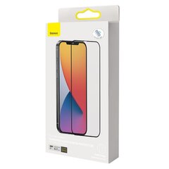 Защитное стекло Baseus 2x Full screen Anti Blue Light tempered glass with a frame для iPhone 12 Pro Max цена и информация | Защитные пленки для телефонов | pigu.lt