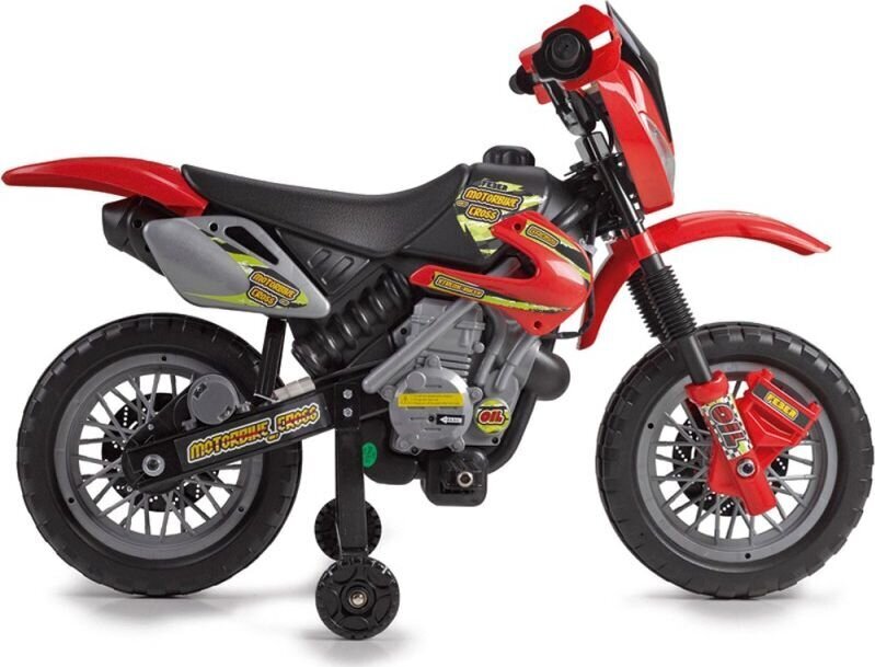 Elektrinis krosinis motociklas Feber 6V, raudonas kaina ir informacija | Elektromobiliai vaikams | pigu.lt