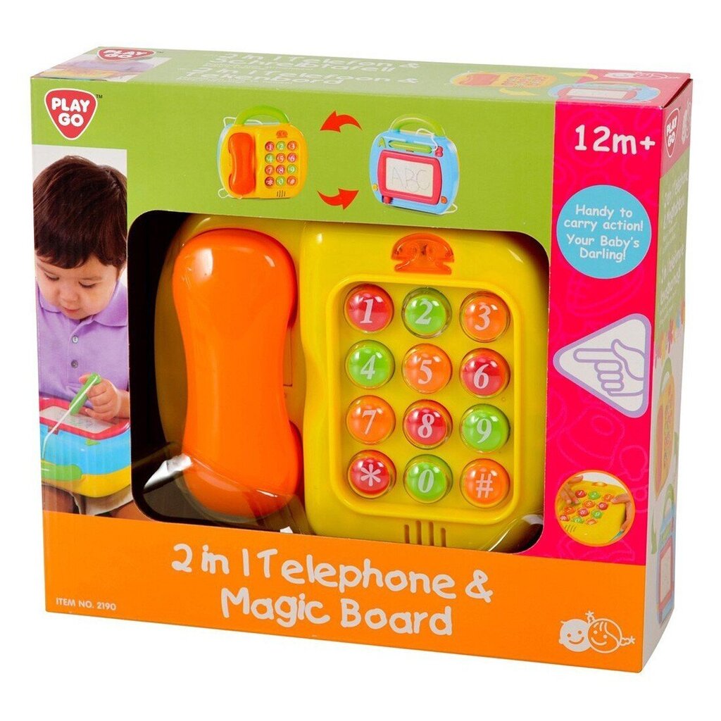 Magnetinė piešimo lenta ir telefonas viename Playgo Infant&Todddler, 2190 kaina ir informacija | Žaislai kūdikiams | pigu.lt