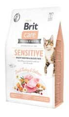 Brit Care Cat Grain-Free Sensitive Healthy Digestion полноценный корм для кошек 7кг цена и информация | Сухой корм для кошек | pigu.lt