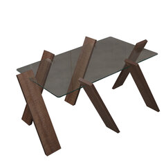 Кофейный столик Roman Maxi, темно-коричневый цена и информация | Журнальные столики | pigu.lt