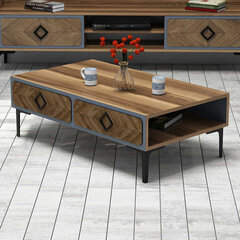 Кофейный столик Samba, коричневый/синий цена и информация | Журнальные столики | pigu.lt