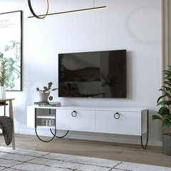 TV staliukas Norfolk, baltas kaina ir informacija | TV staliukai | pigu.lt