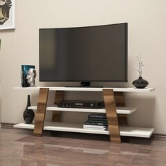 TV staliukas Flower, smėlio spalvos/rudas kaina ir informacija | TV staliukai | pigu.lt