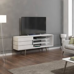 TV staliukas Termini, 150 cm, baltas kaina ir informacija | TV staliukai | pigu.lt