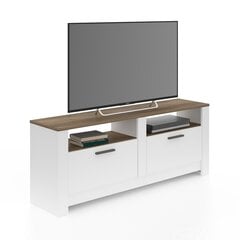 ТВ столик Grado, белый/коричневый цена и информация | Тумбы под телевизор | pigu.lt