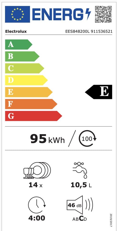 Electrolux EES848200L kaina ir informacija | Indaplovės | pigu.lt