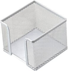 Коробка для канцелярской бумаги для заметок Grand, 80х100х100мм, серебряный цвет цена и информация | Kanceliarinės prekės | pigu.lt
