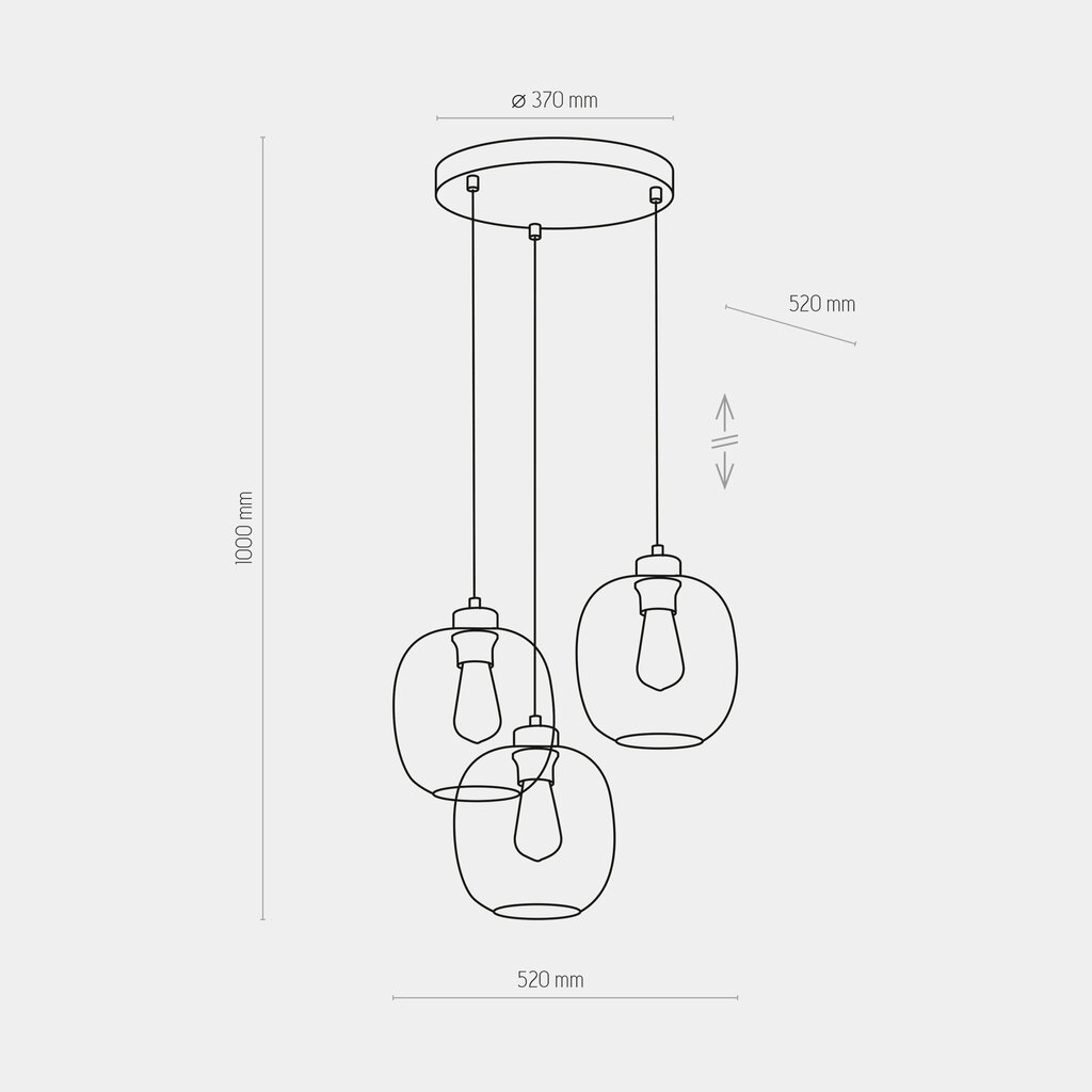 TK Lighting pakabinamas šviestuvas Elio 3184 цена и информация | Pakabinami šviestuvai | pigu.lt