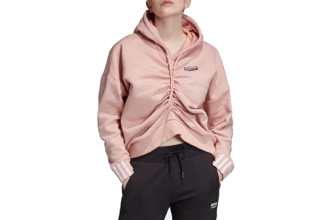 Džemperis moterims Adidas Ruched Hoodie EC0782, rožinis kaina ir informacija | Džemperiai moterims | pigu.lt
