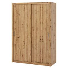 Шкаф Selsey Rinker 150 см, коричневый цена и информация | Шкафы | pigu.lt