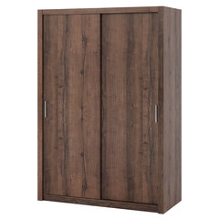 Шкаф Selsey Rinker 150 см, темно-коричневый цена и информация | Шкафы | pigu.lt
