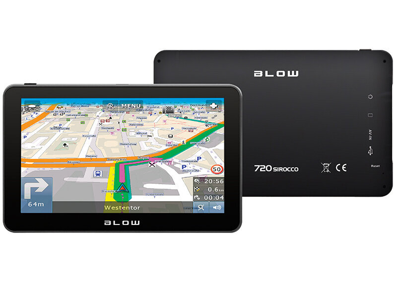 GPS navigacija Blow GPS720 Sirocco kaina ir informacija | GPS navigacijos | pigu.lt