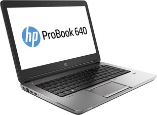 Ноутбук HP ProBook 640 G1 i3-4000M 14.0 HD 8GB 256GB Win10PRO цена и информация | Ноутбуки | pigu.lt